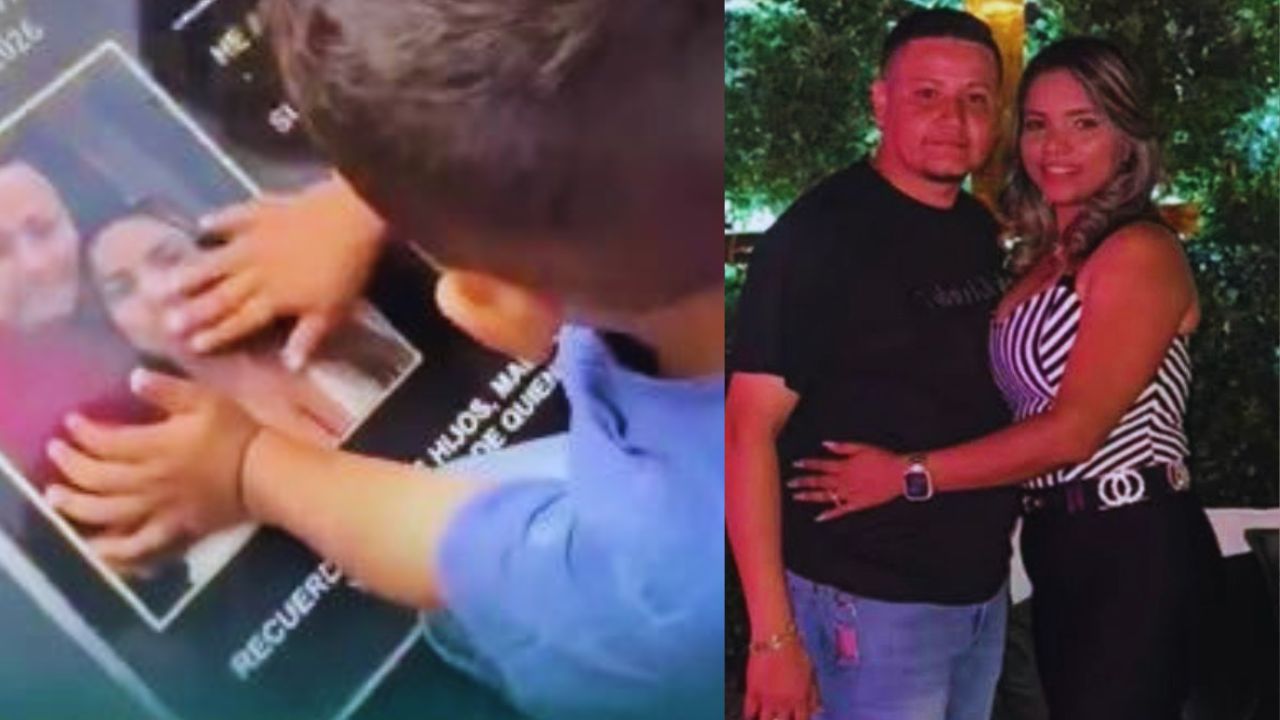 Niño visita la tumba de sus padres asesinados en El Progreso, Yoro