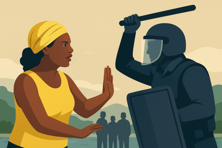 Miriam Miranda denuncia represión policial contra garífunas en Cayo Menor