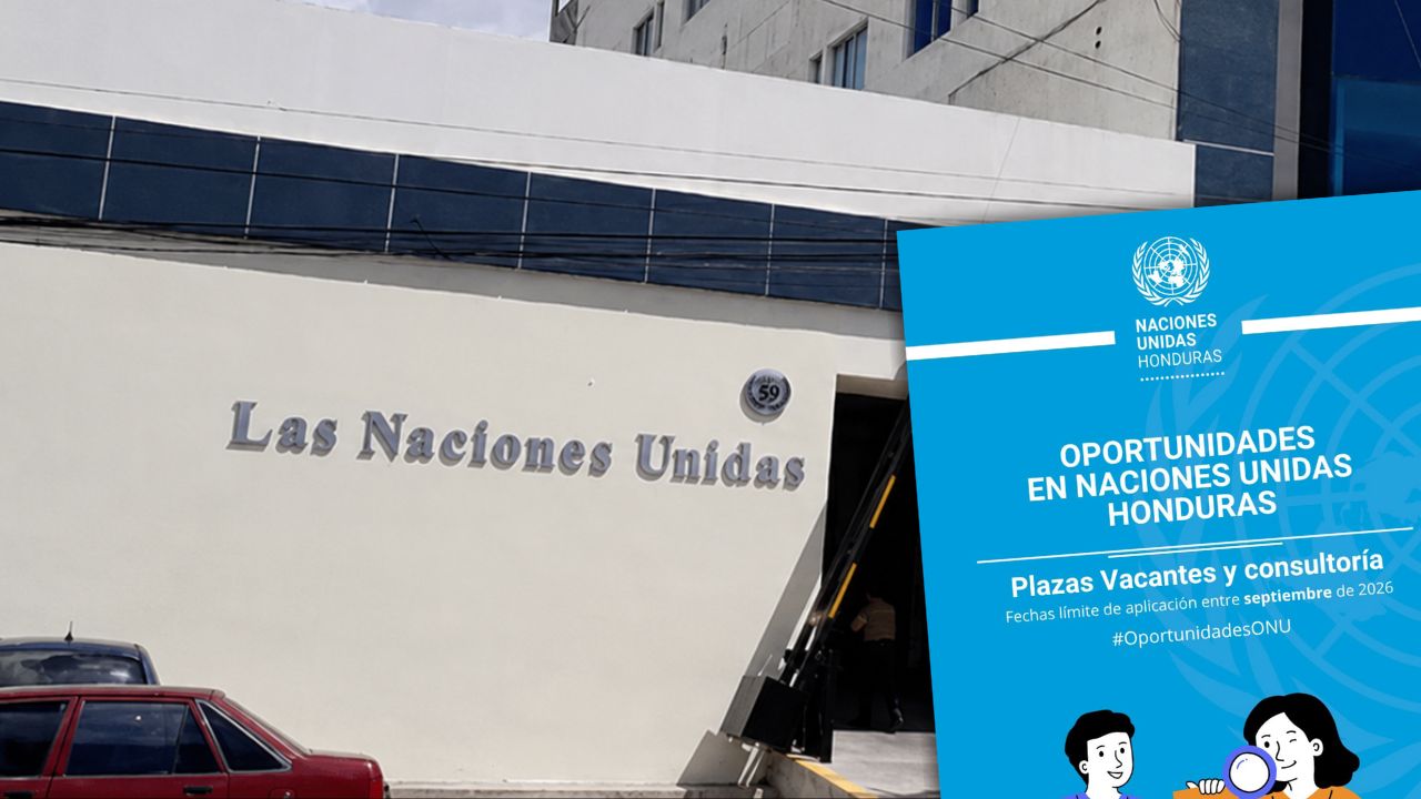 ONU publica dos vacantes en Tegucigalpa con plazo de postulación el 17 de septiembre