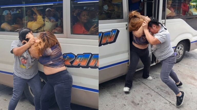Video muestra pelea entre dos mujeres junto a un autobús en Santa Bárbara