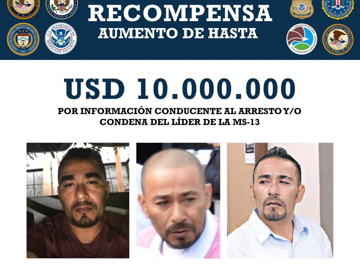Estados Unidos ofrece hasta 10 millones de dólares por 'El Porky', señalado líder de la MS-13